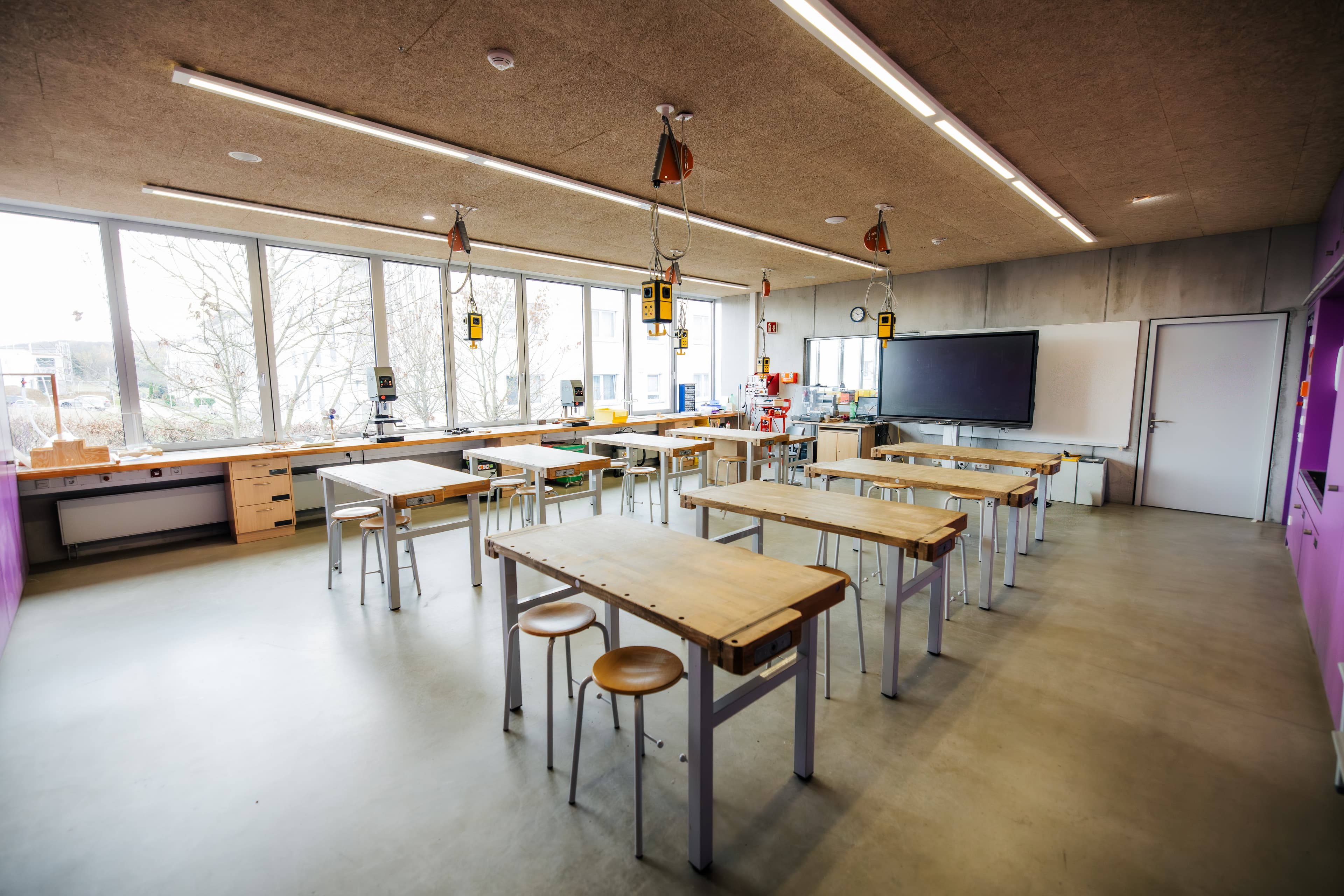 Ein Klassenzimmer für praktischen Unterricht